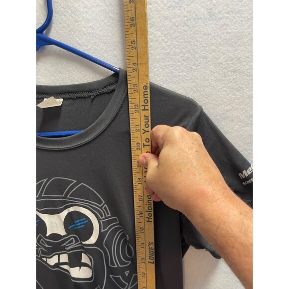 Flying Monkeys Shirt Tee Woman's Size Small Gray Dry Fit Tee Short Sleeve - Picture 8 of 12